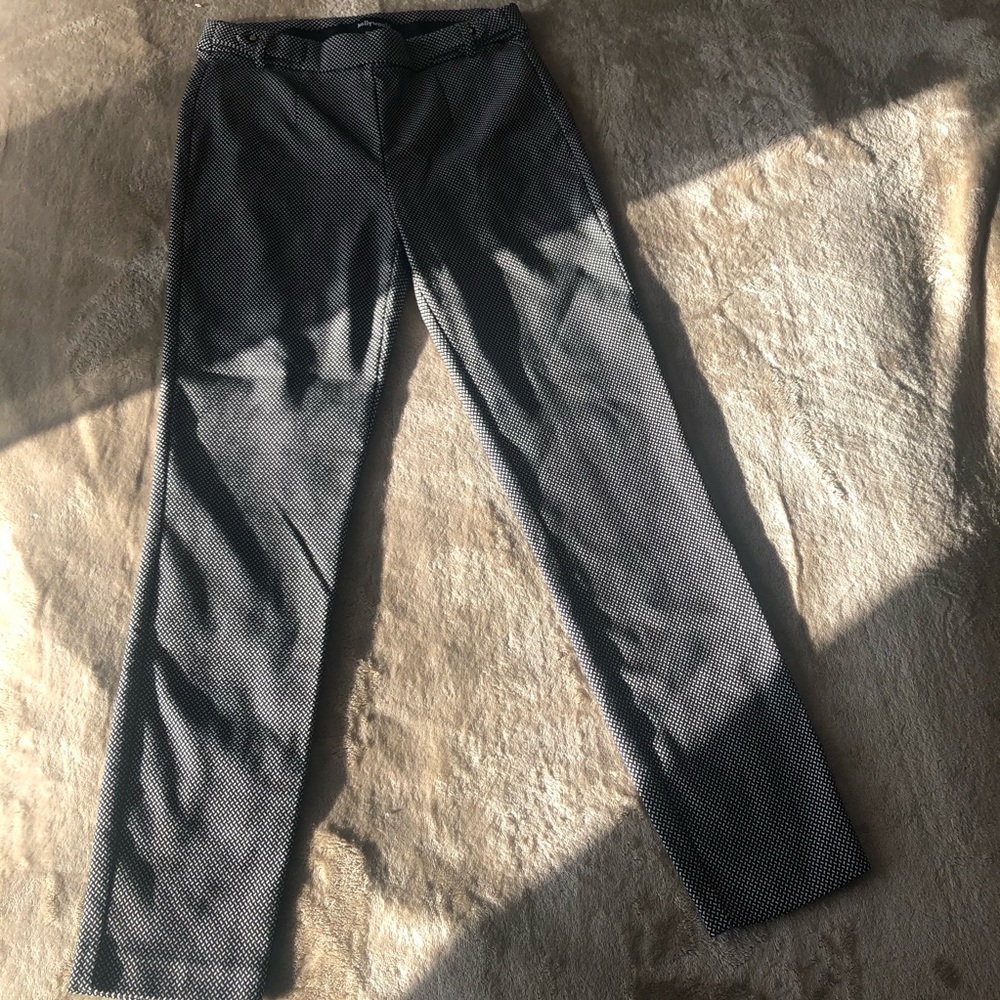 Black and White polyester pants